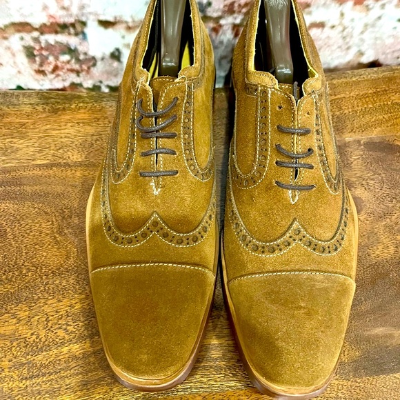 BRAND NEW DONALD PLINER ZINDEL OXFORD CAP TOE WINTIP SHOES - Picture 8 of 10